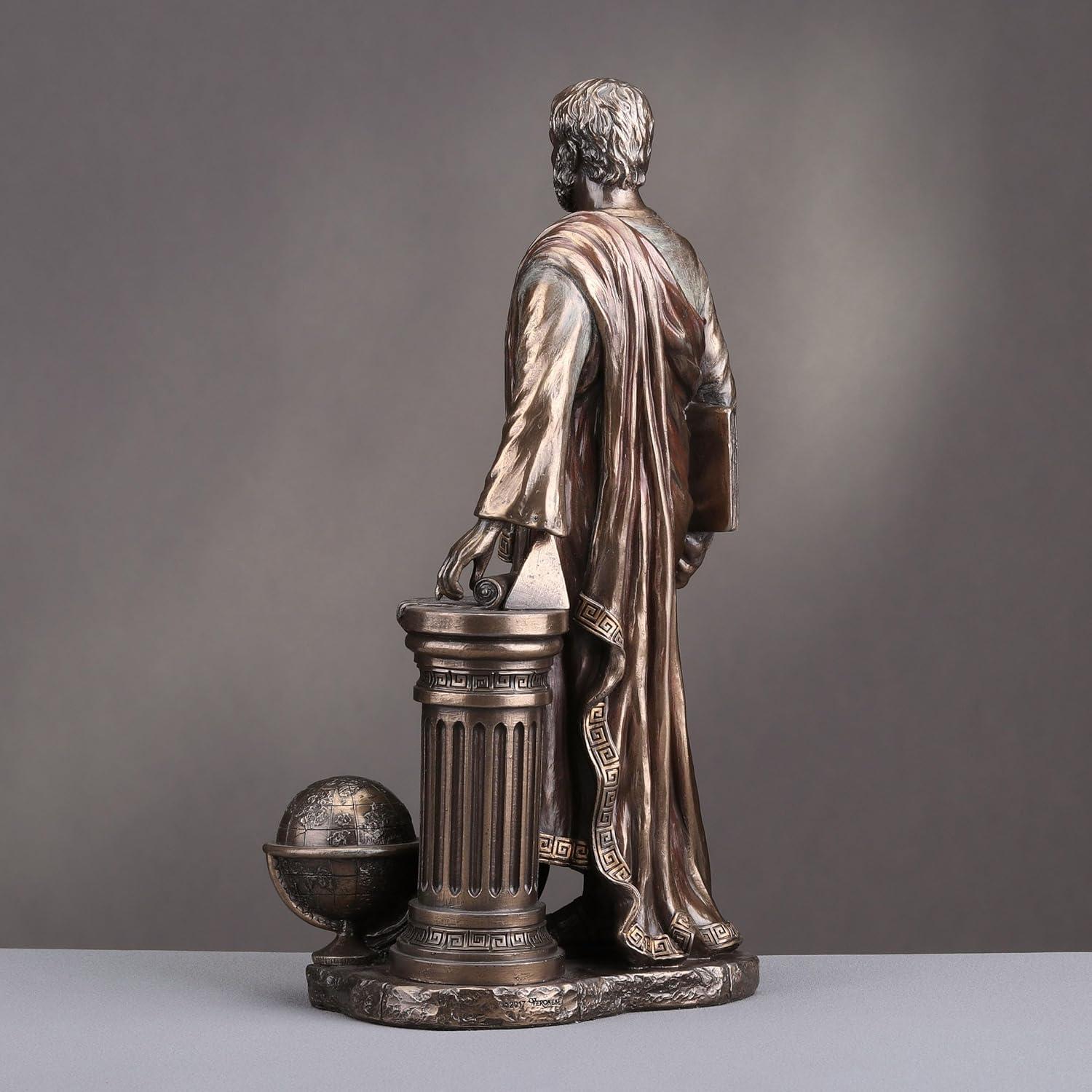 Veronese Design 11 Inch Pythagoras of Samos Greek Mathematician Philosopher Cold Cast Resin Bronze Finish Sculpture