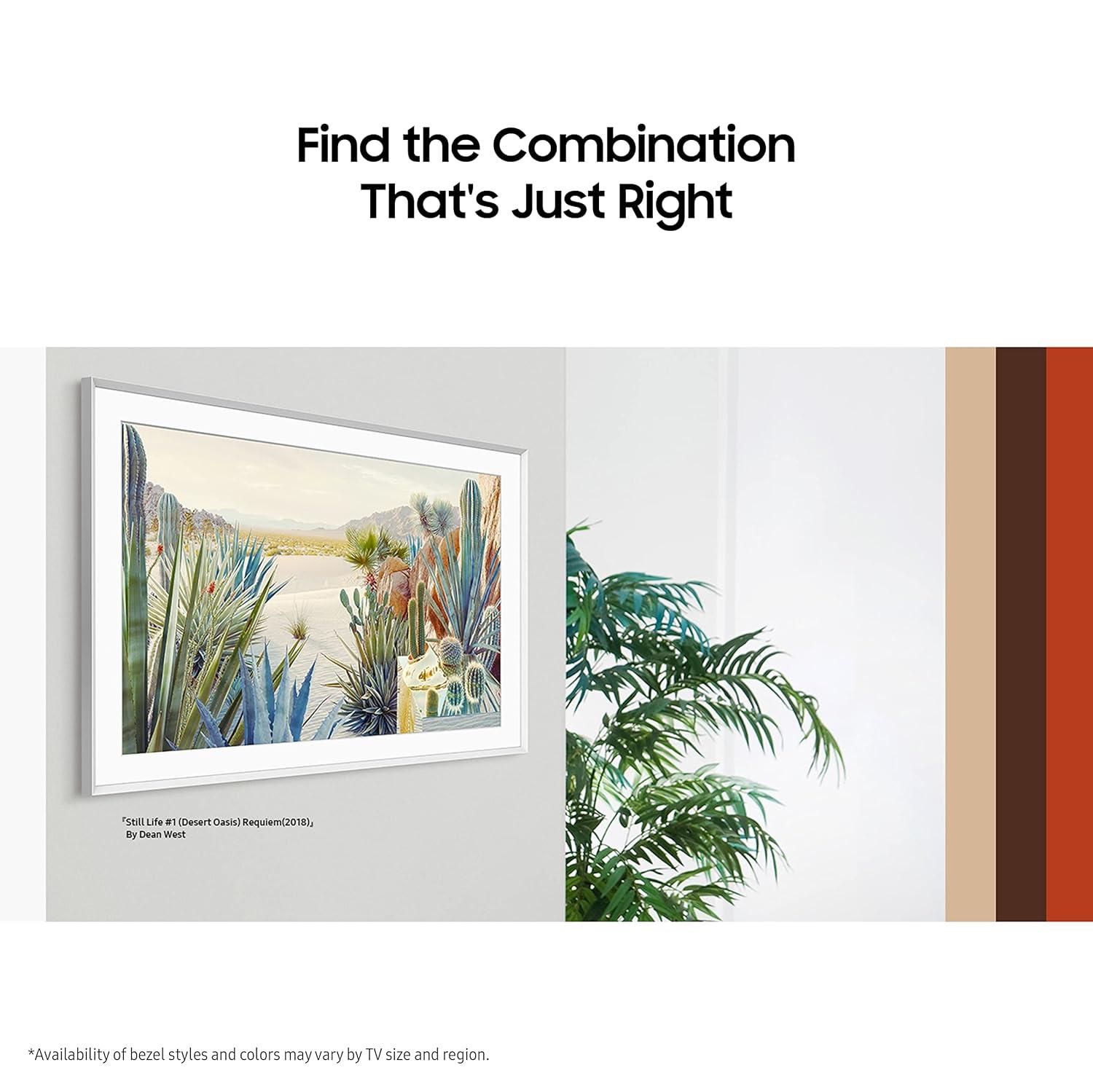 Samsung 85" The Frame Customizable Bezel - Modern Teak