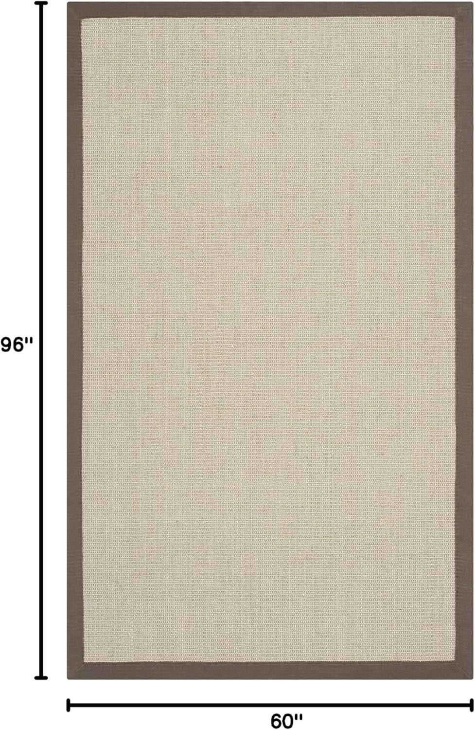 Natural Fiber NF441 Power Loomed Indoor Area Rug - Taupe/Light Brown - 5'x8' - Safavieh