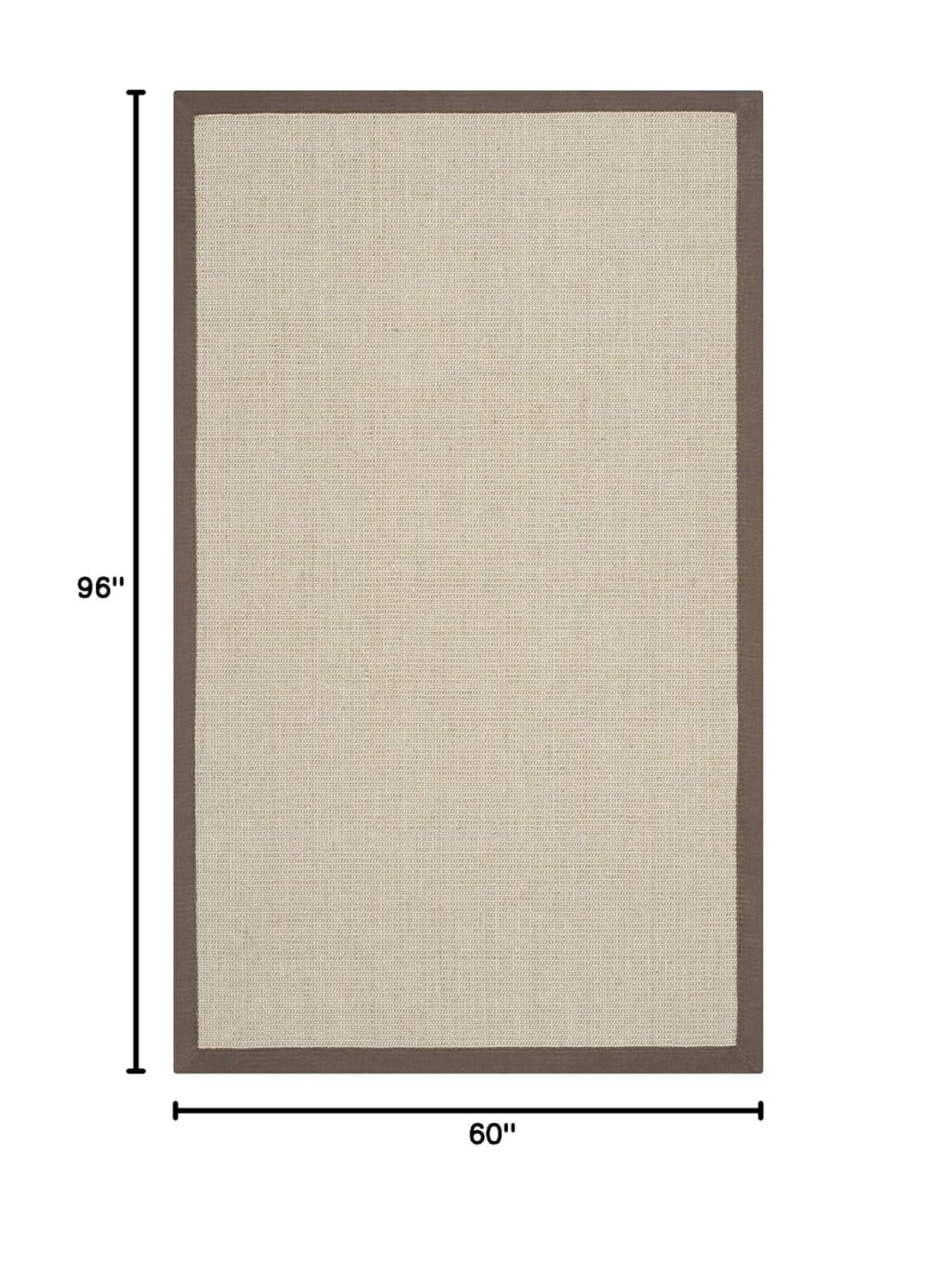 Natural Fiber NF441 Power Loomed Indoor Area Rug - Taupe/Light Brown - 5'x8' - Safavieh