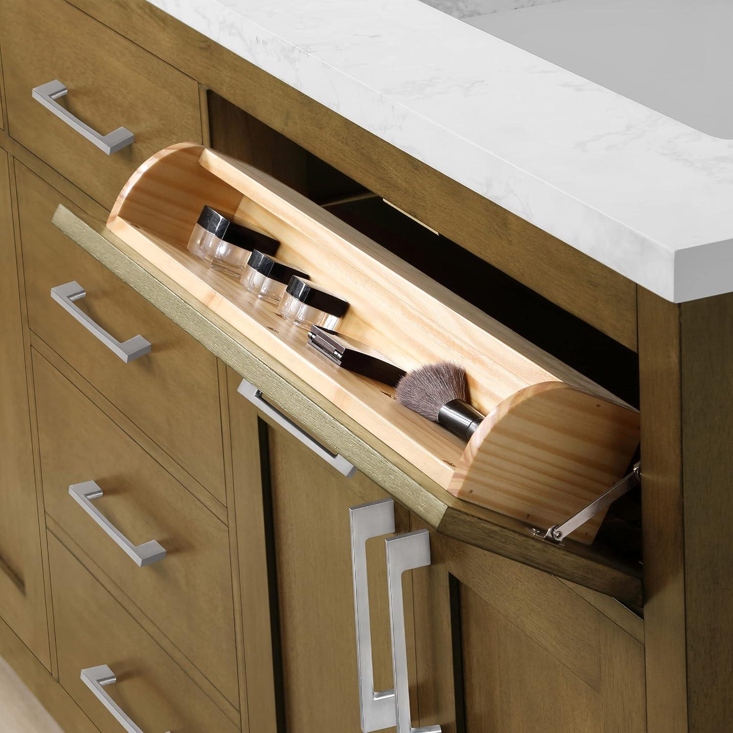 OVE Decors Athea 72 in. W Bath Vanity with Premium Countertop and Power Bar