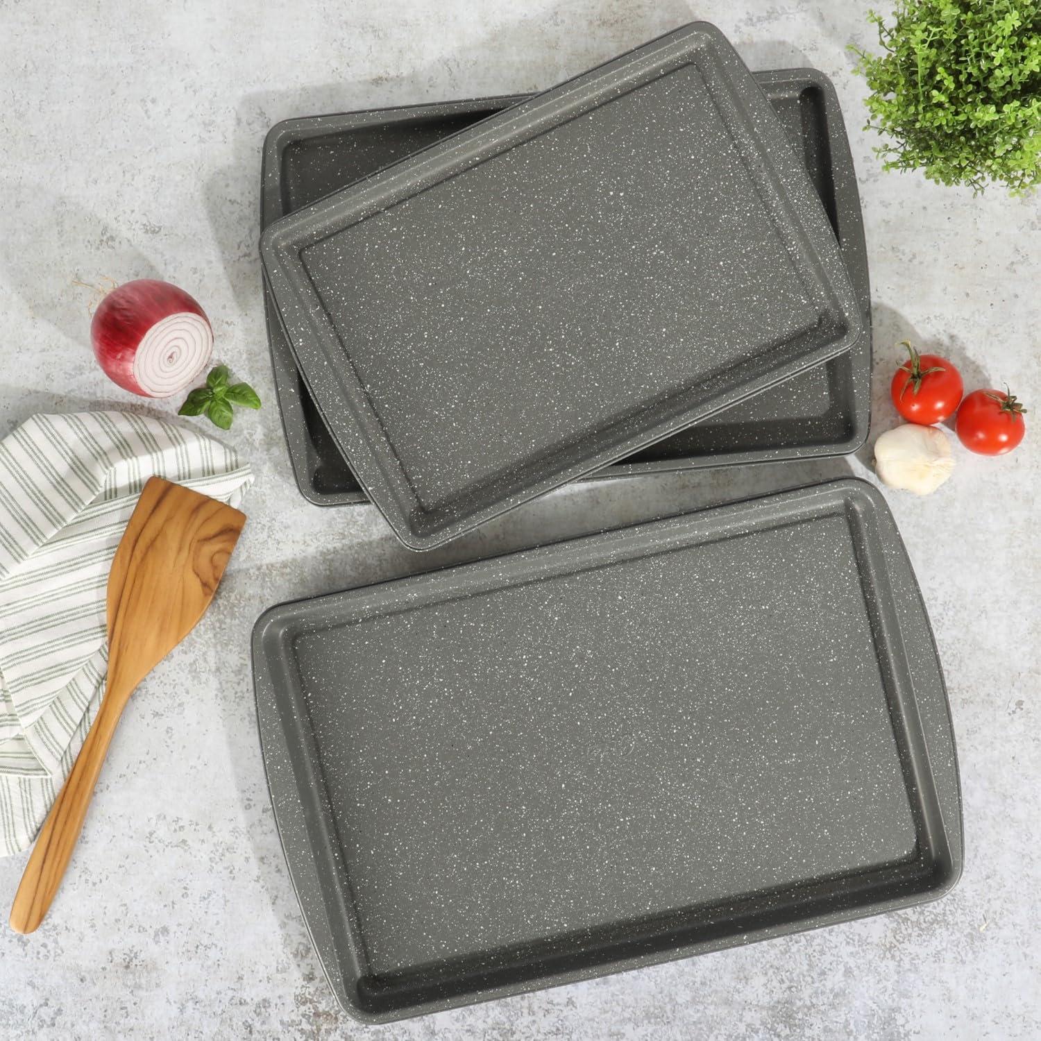 Oster 17" x 12.75" Steel Cookie Sheet, (3 Pieces)