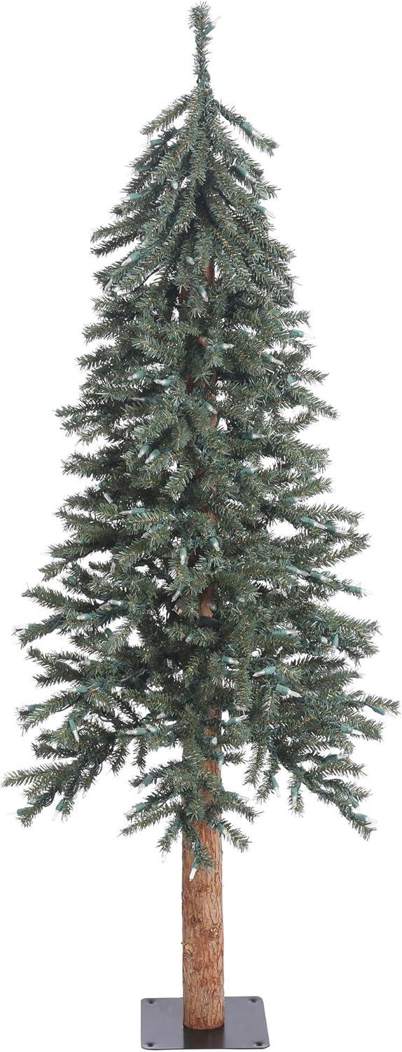 Vickerman 5' Natural Bark Alpine Artificial Christmas Tree, Unlit