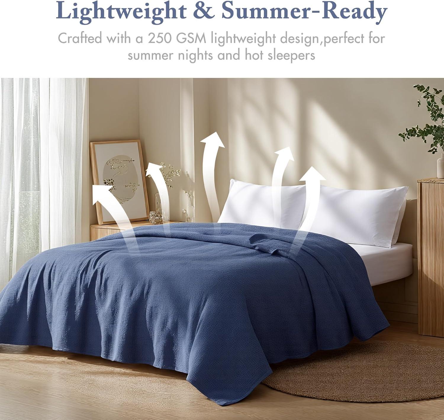 Freshspun Basketweave Cotton Blanket