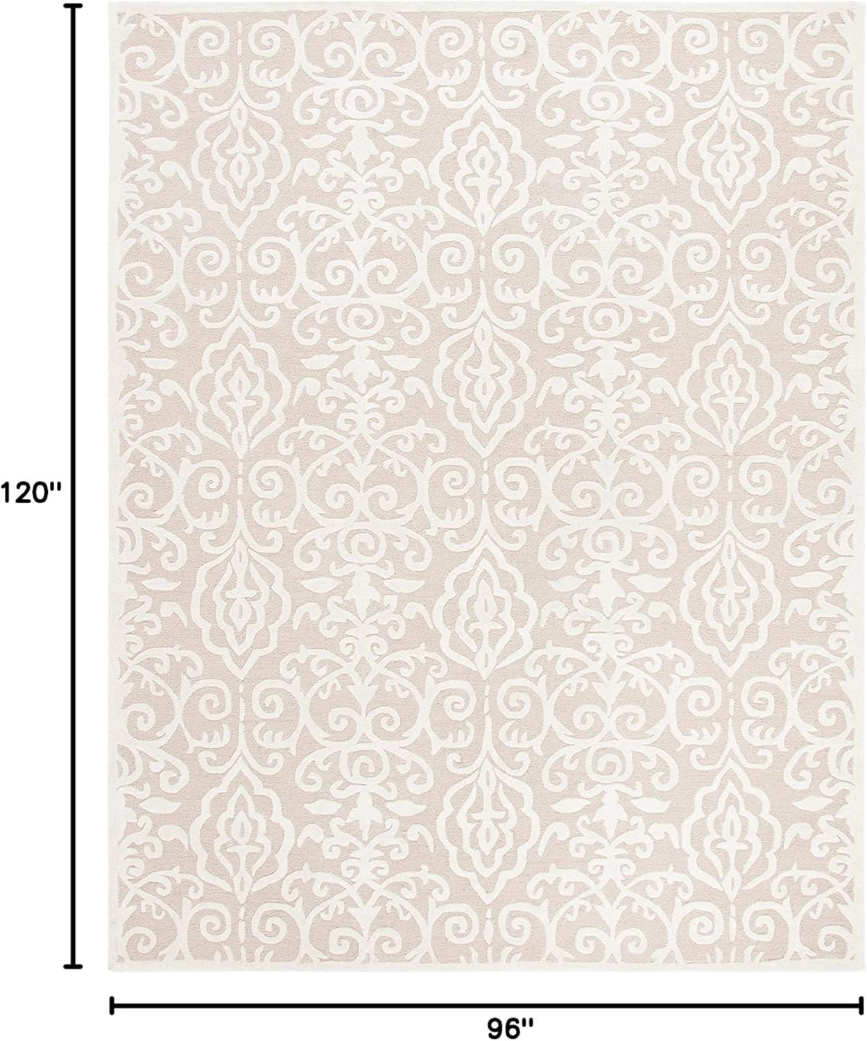 SAFAVIEH Martha Stewart Marais Geometric Damask Area Rug, Fledgling, 8' x 10'