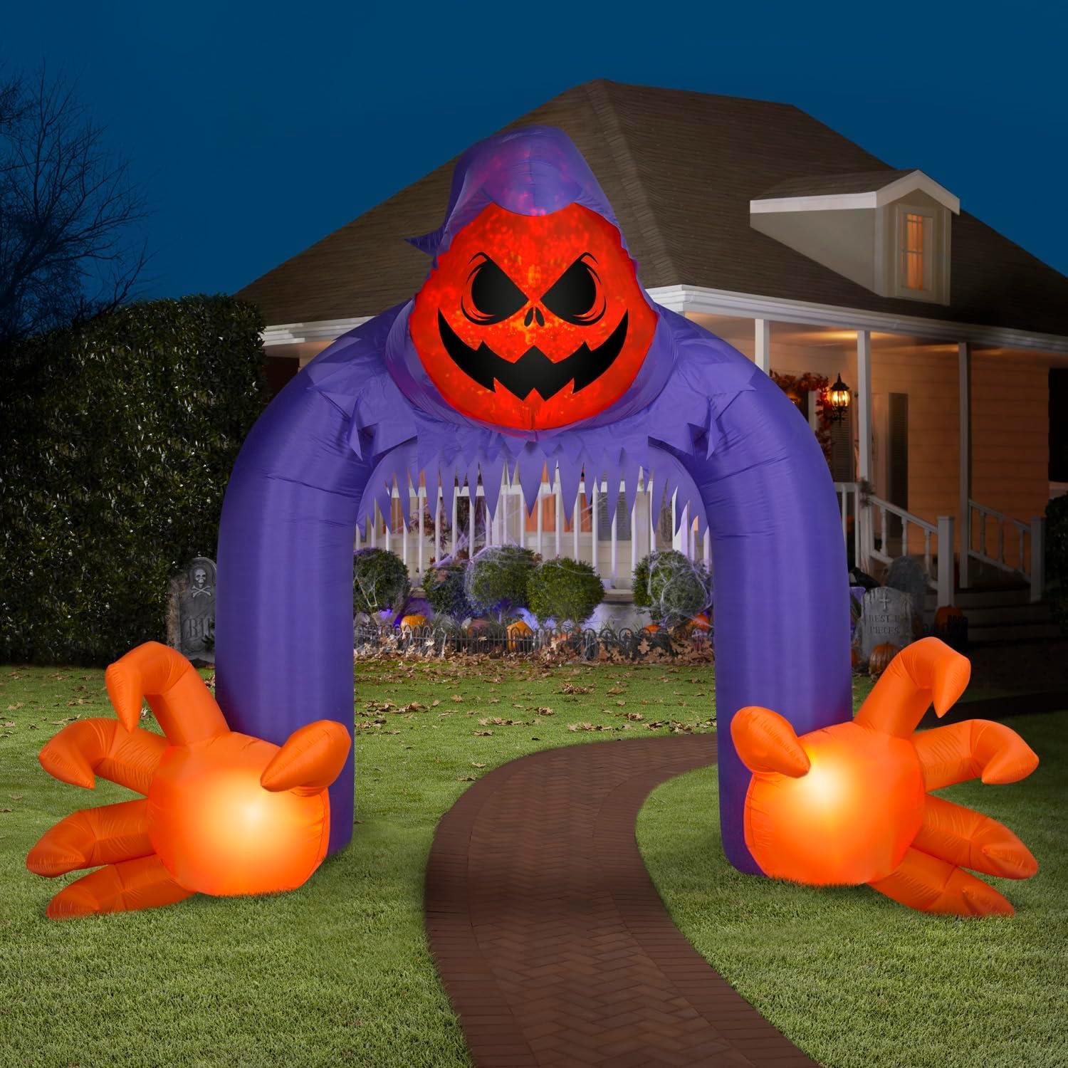 Gemmy Reaper Archway 10 Ft. Kaleidoscope Projection Airblown Inflatable