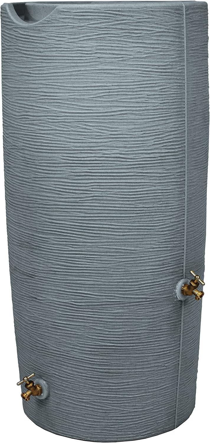 Good Ideas Good Ideas 50 Gallons Plastic Drainable Dual Overflow Planter Rain Barrel