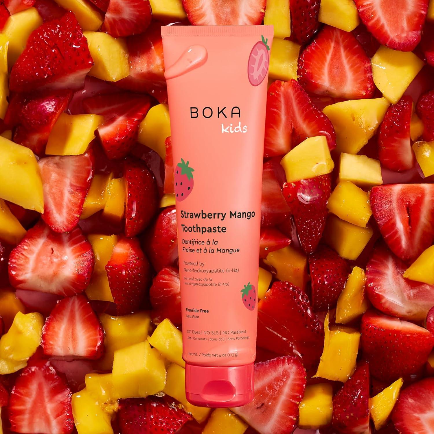 Strawberry Mango Fluoride-Free Remineralizing Toothpaste for Sensitive Teeth