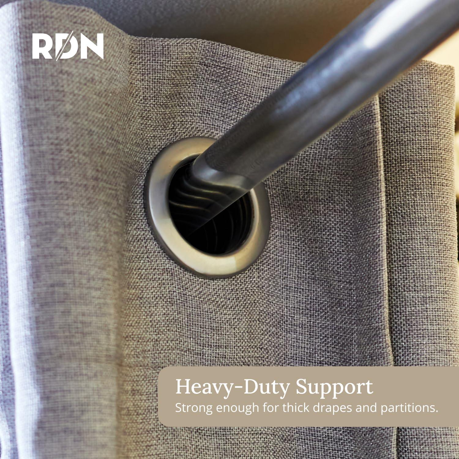 Room/Dividers/Now Adjustable Ceiling Mounted Curtain Rod - Extra Long 108-168 Inch Extendable Heavy Duty Rods for Walls, Ceilings, Windows and Room Partitions - Silver