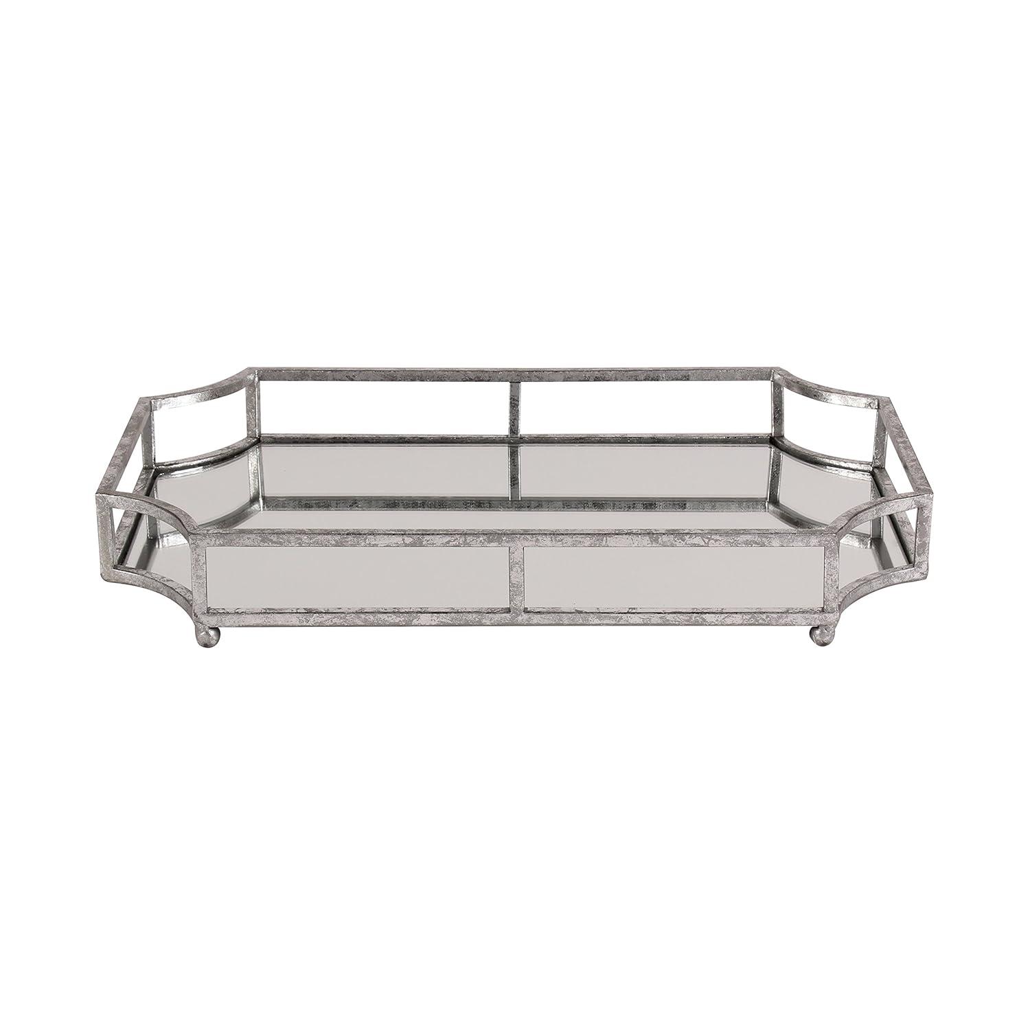 Kate and Laurel Ciel Tray, 12x18, Silver
