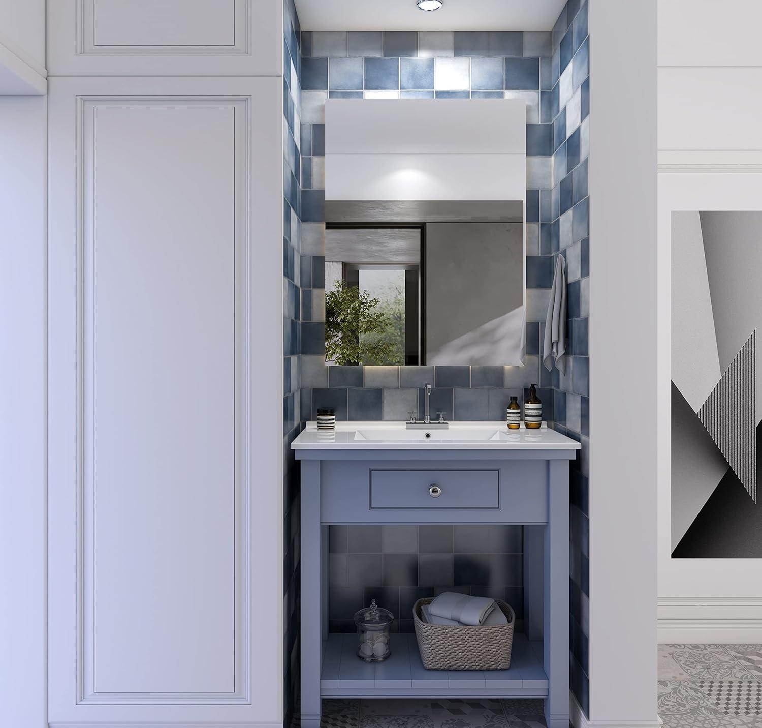 MEJE 36'' Ceramic Single Bathroom Vanity Top with Sink