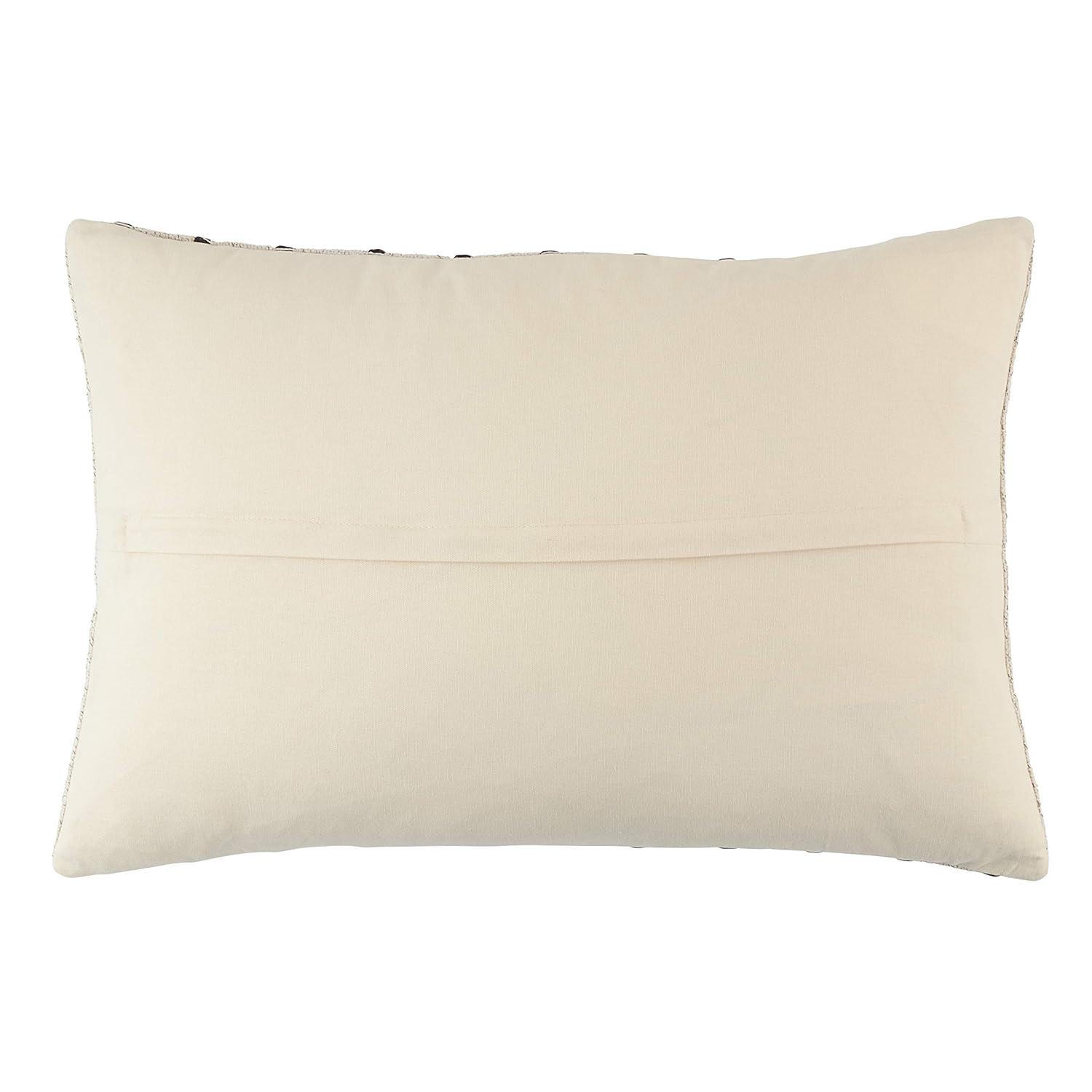 Saro Coralee Collection Striped Cotton Throw Pillow