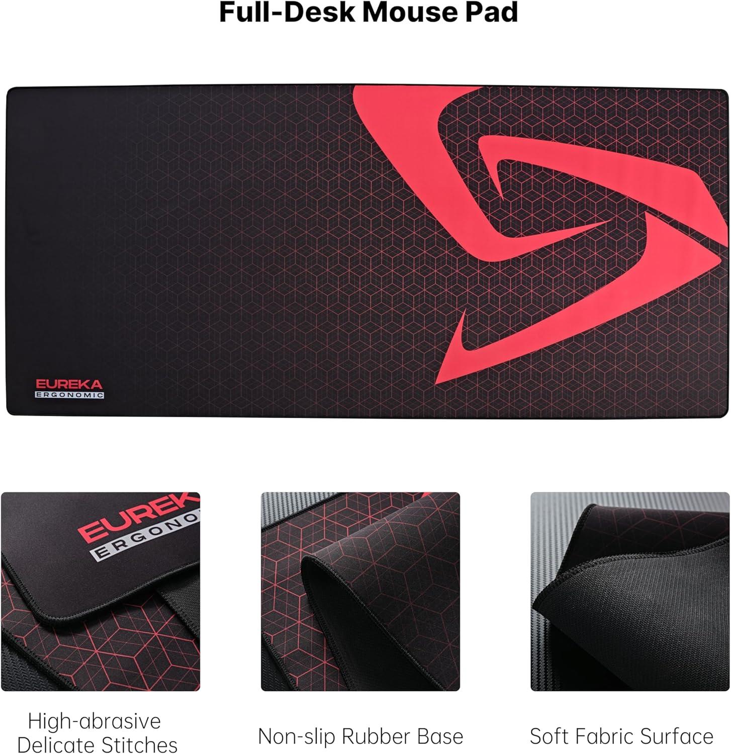 Gaming Standing Desk with RGB Lighting,65" W x 27.5" D x 29'' - 48.5" H