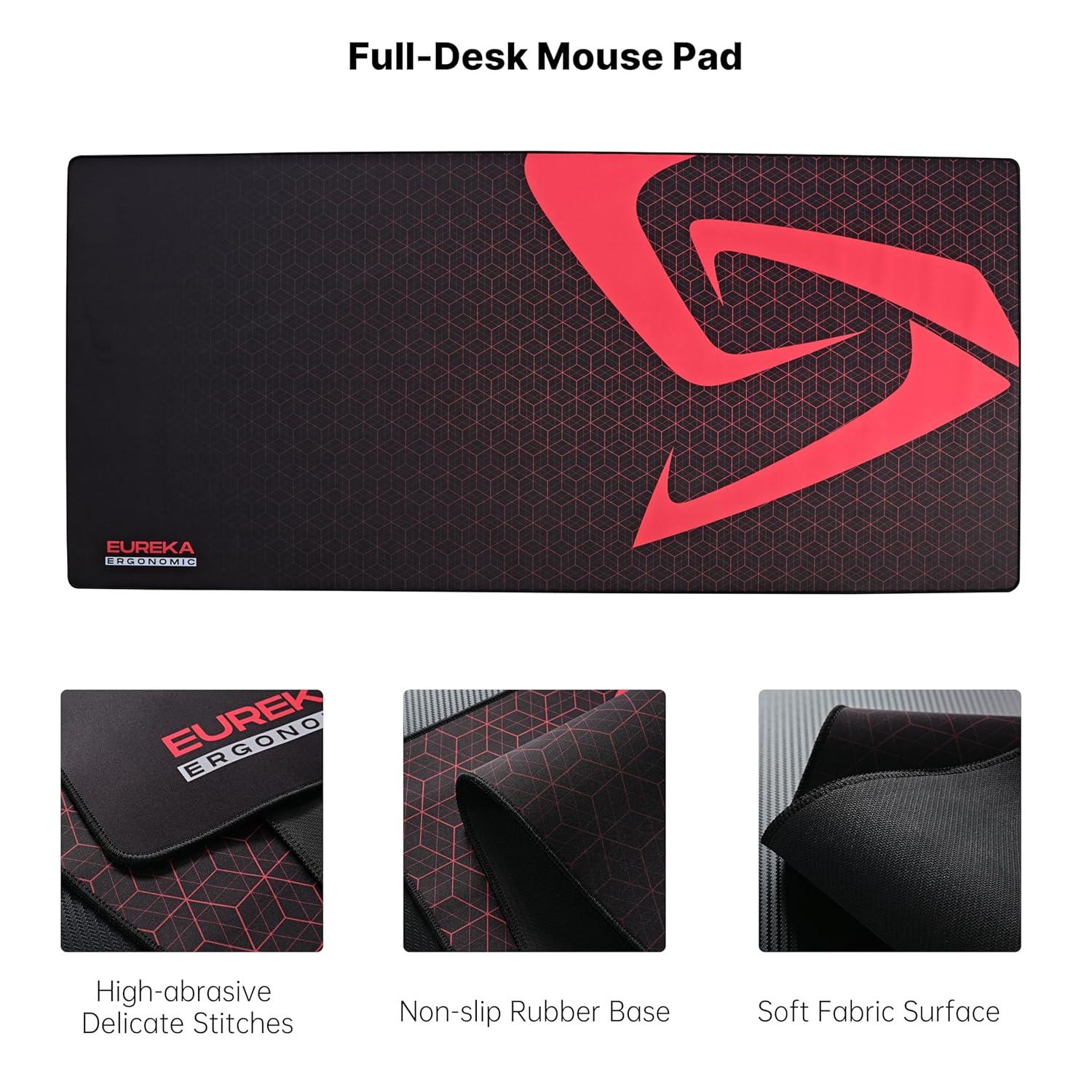 Gaming Standing Desk with RGB Lighting,65" W x 27.5" D x 29'' - 48.5" H