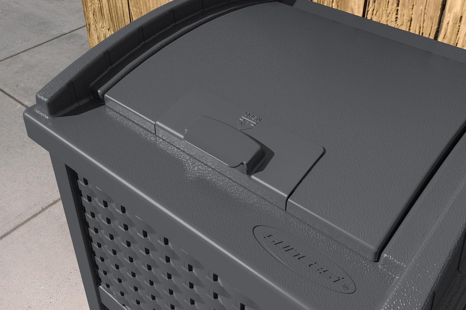 Suncast Suncast 33 Gallon Manual Lift Trash Hideaway Container