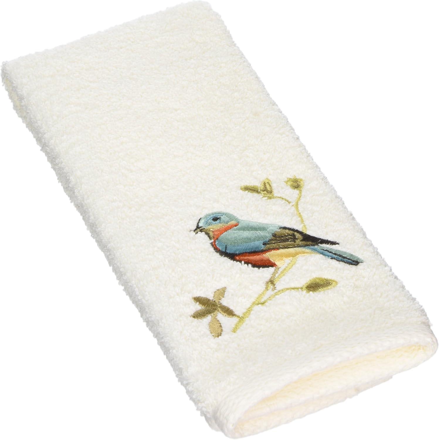 Avanti Premier Songbirds Fingertip Towel Ivory