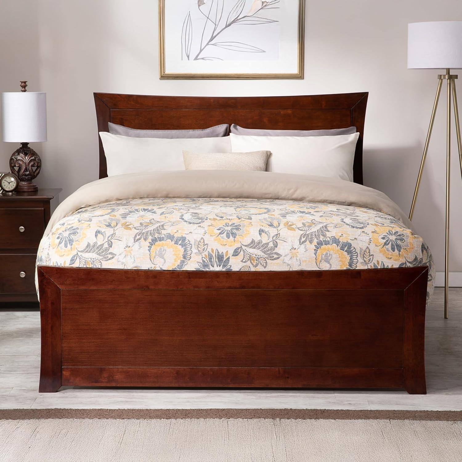 AFI Furnishings Metro Low Profile Solid Wood Platform Bed with Matching Footboard