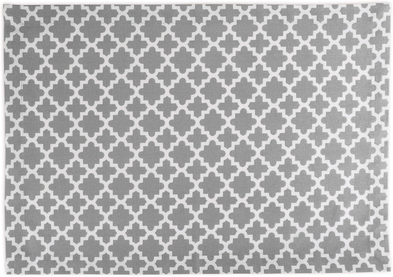 Gray Lattice Placemat (Set of 6)