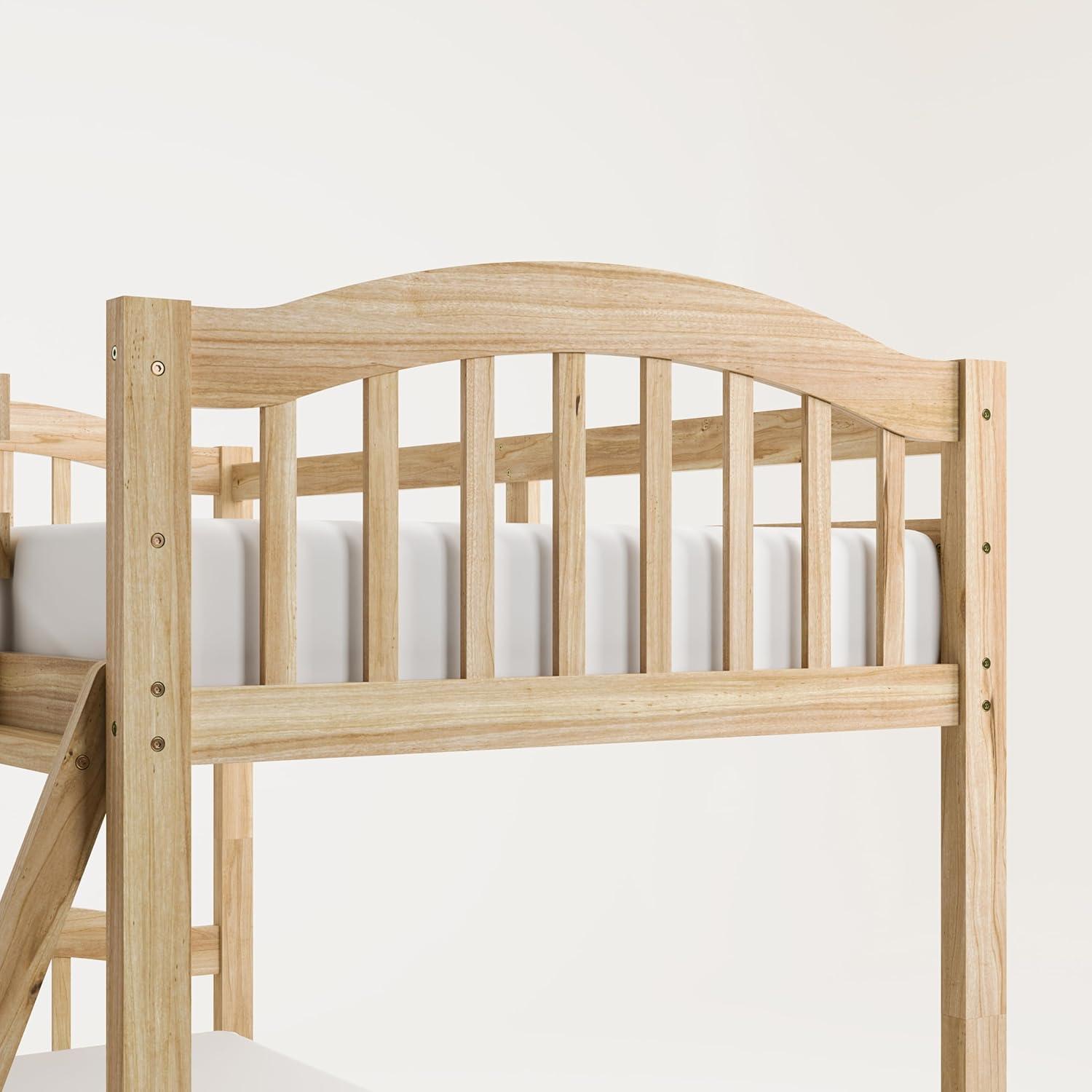 Storkcraft Long Horn Twin over Twin Bunk Bed, Natural