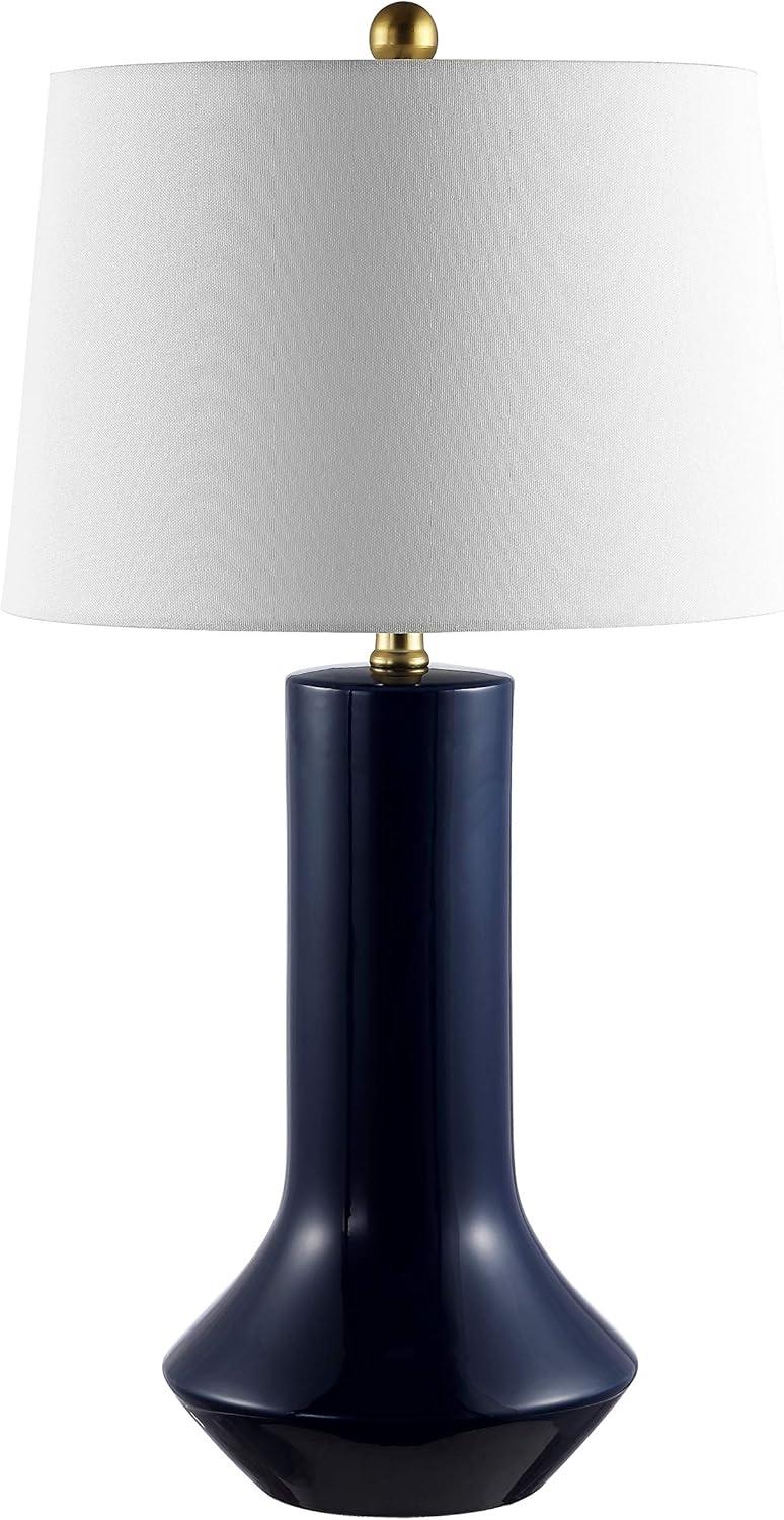 Wells Ceramic Table Lamp - Navy Blue - Safavieh.