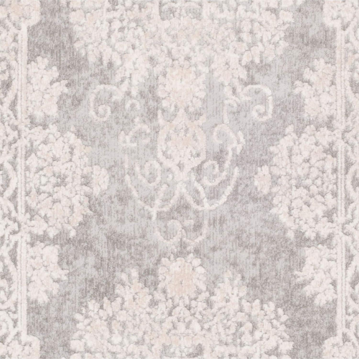 Reflection RFT664 Power Loomed Runner Rug - Light Grey/Cream - 2'3"x6' - Safavieh.