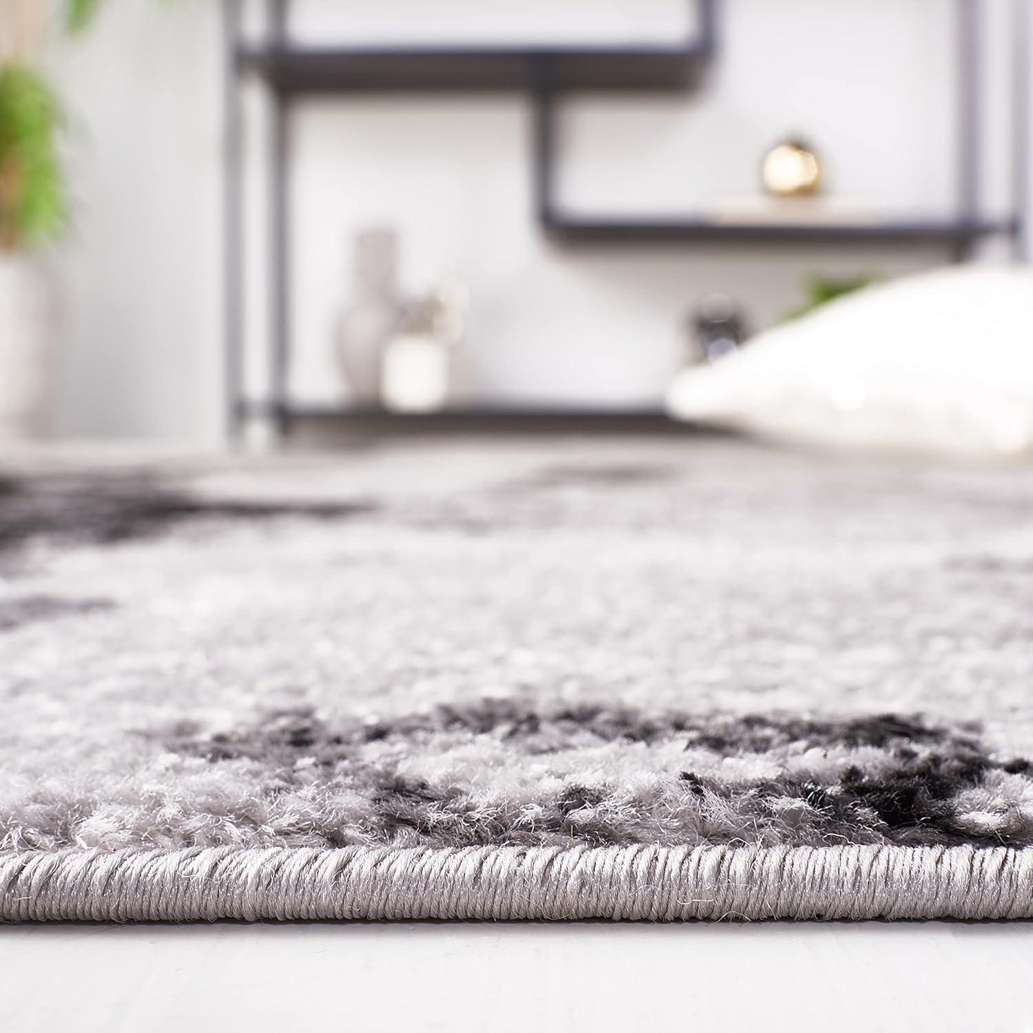 Adirondack ADR134 Machine Made Indoor Area Rug - Grey/Black - 11'x15' - Safavieh