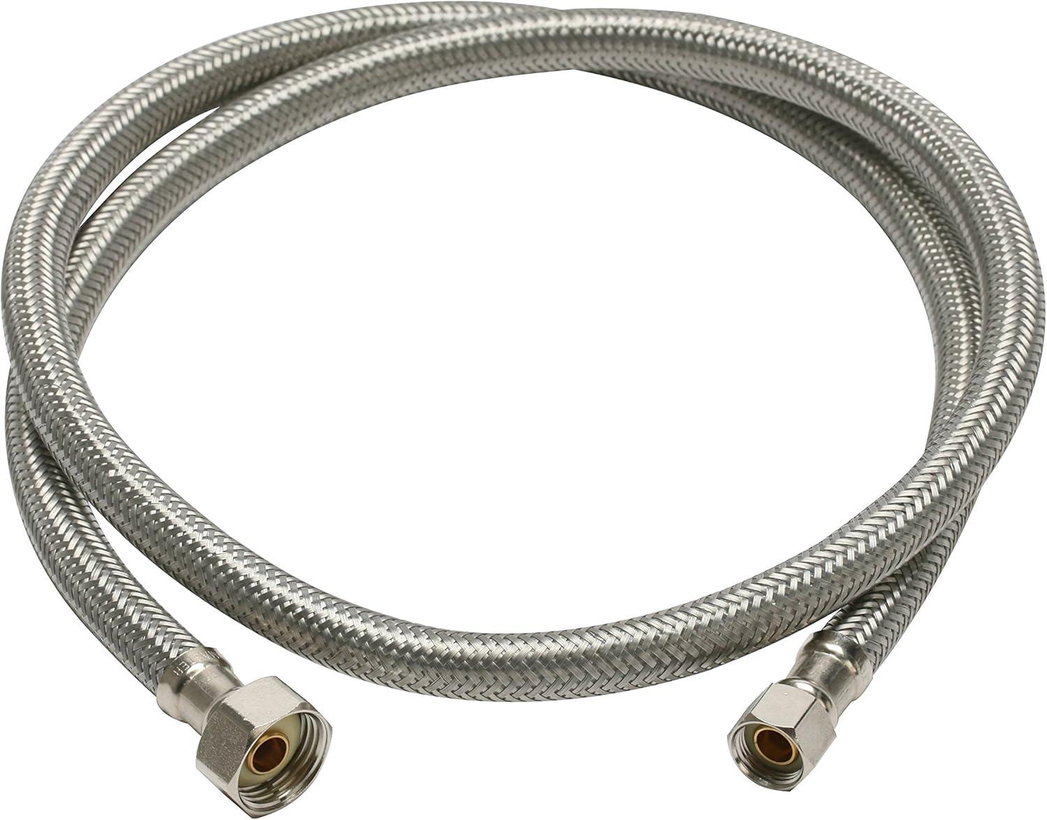 Fluidmaster B1F48 Braided Stainless Steel Faucet Connector 48"