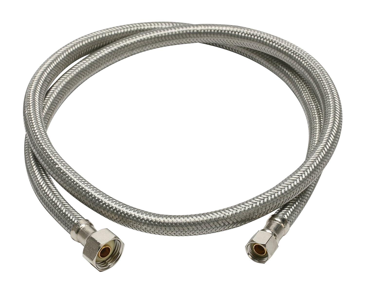 Fluidmaster B1F48 Braided Stainless Steel Faucet Connector 48"