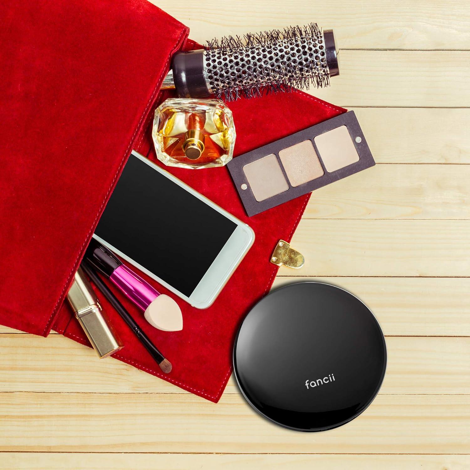 Fancii Modern Lighted Magnifying Compact Mirror