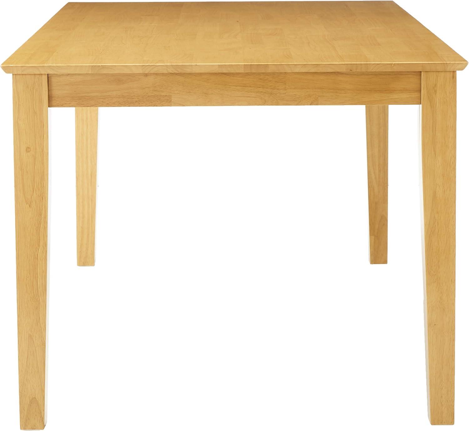 East West Furniture, Capri Rectangular Dining Table 36"x60" with Solid Wood Top In Cappuccino Finish