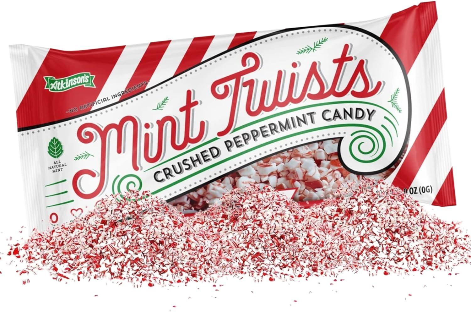 Atkinson's Mint Twists Crushed Peppermint Candy - 8-oz. Bag