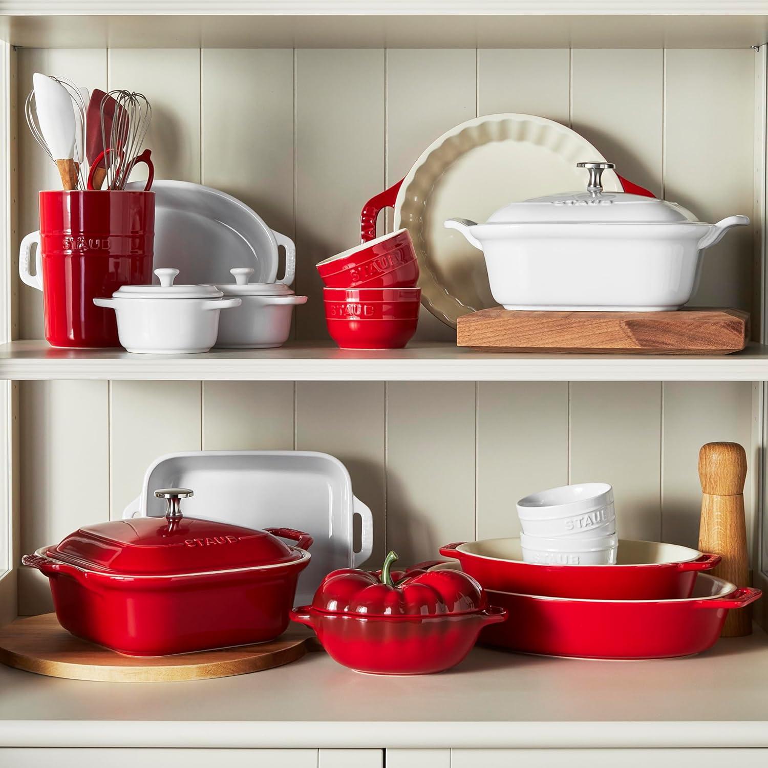 Staub Ceramic 16-oz Petite Tomato Cocotte Baking Dish