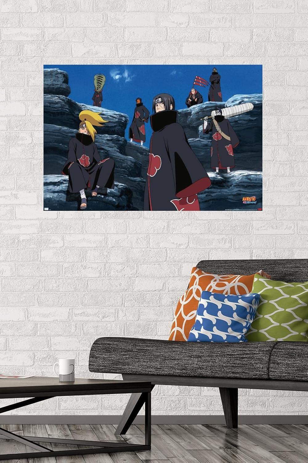 Naruto Shippuden Akatsuki Multicolor Anime Wall Poster