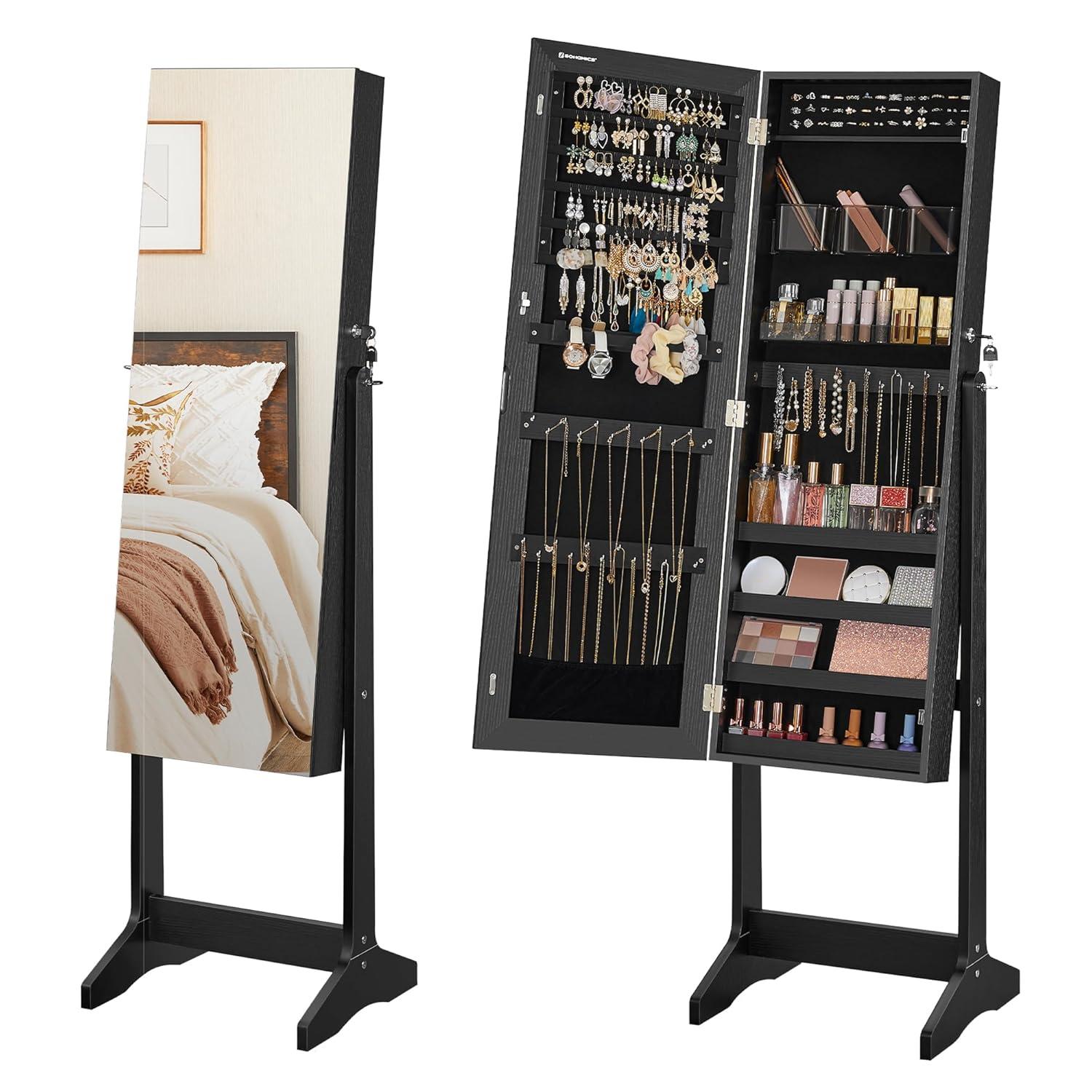 Songmics 16.2'' Wide Freestanding Jewelry Armoire