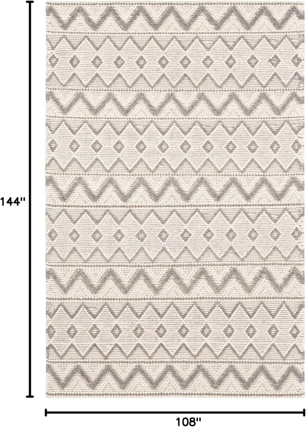 Hauteloom Whittington Gray&Cream Wool Rug