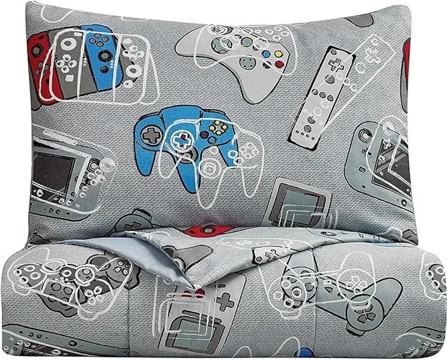 Tadpoles Gamer Comforter Sheet Set | Game Controllers Print - 100% Softly Brushed Microfiber Polyester