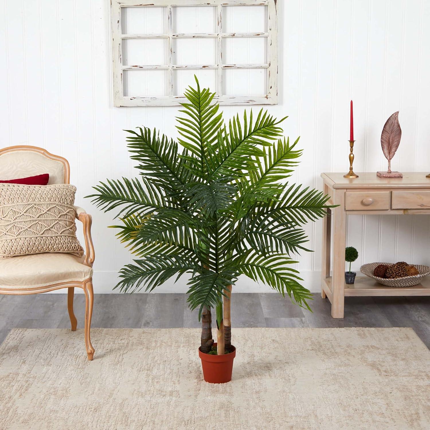 Nearly Natural 4-ft Areca Palm Tree (Real Touch)