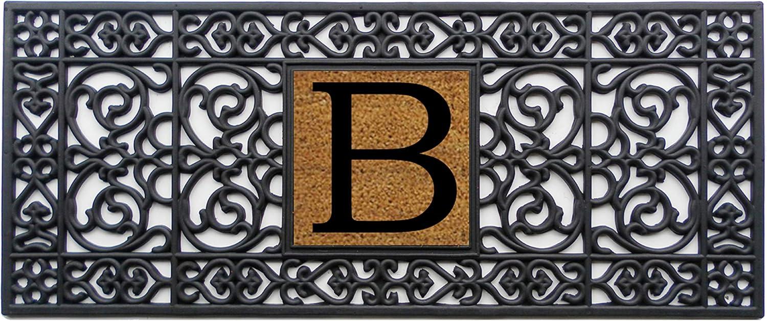 Calloway Mills Rubber Monogram Outdoor Doormat 17" x 41" (Letter B)