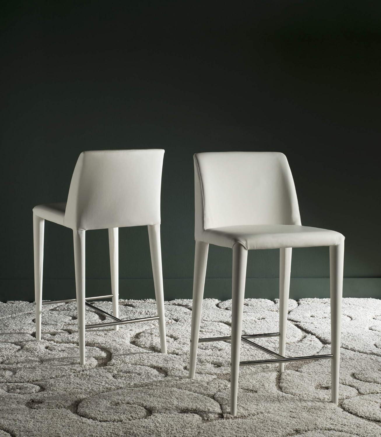 Garretson Counter Stool (Set of 2) - FOX2021 - Black - Safavieh Couture