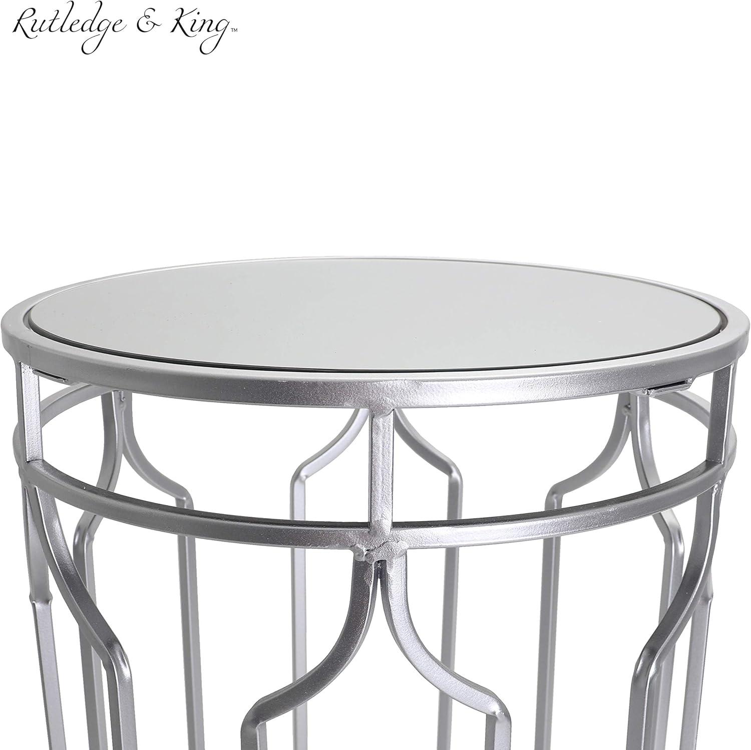 Mirrored Glass Top Nesting Tables