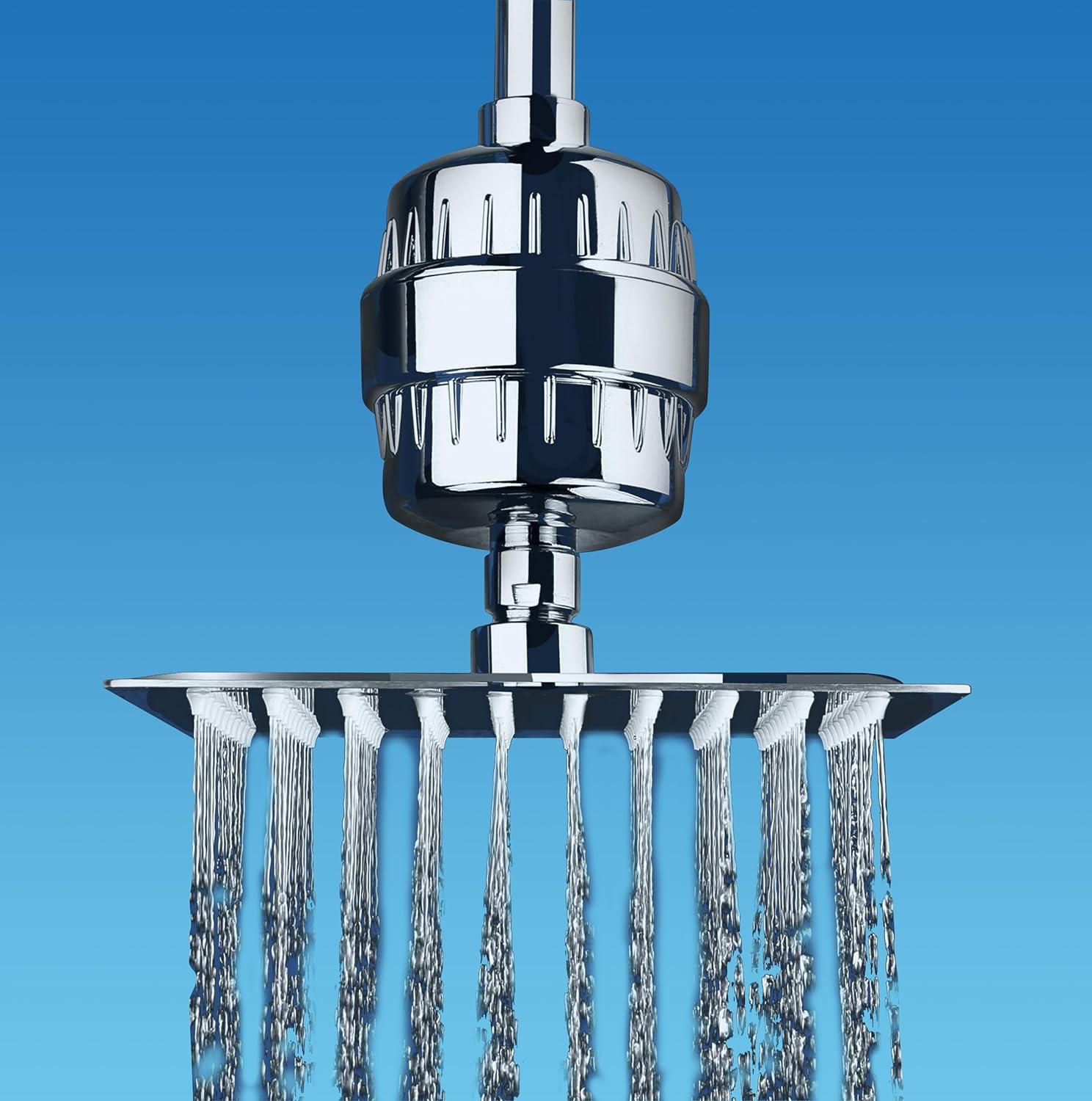 Chrome High Output Universal Shower Filter with Activated Carbon