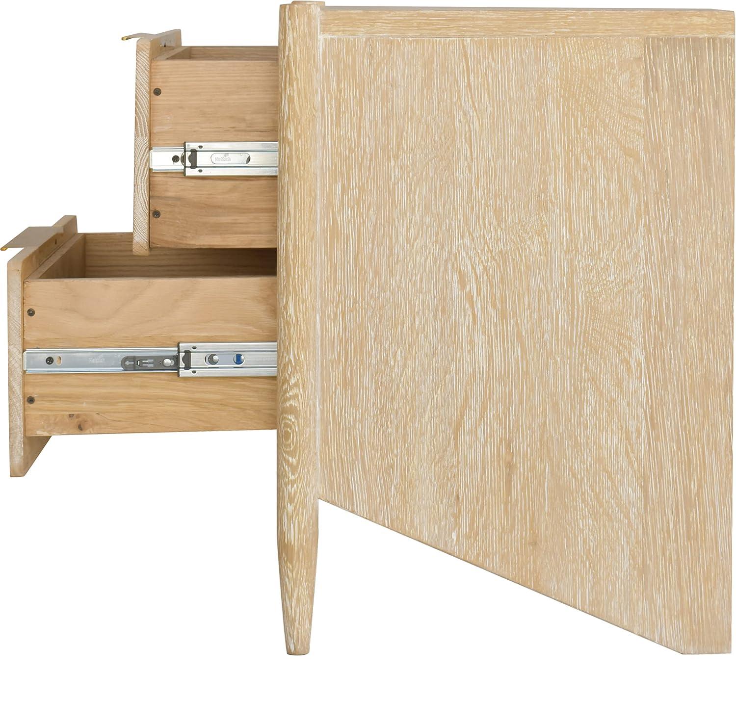 Meridian Furniture,Oakwood White Oak Nightstand