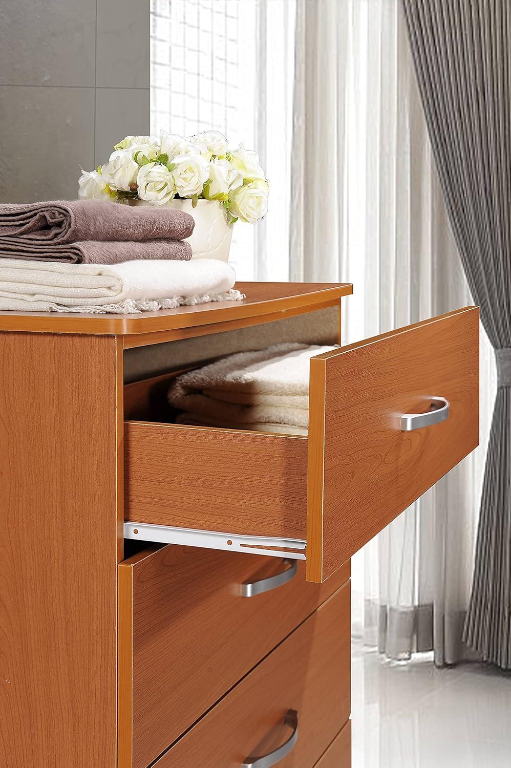 Hodedah 5-Drawer Chest in Cherry