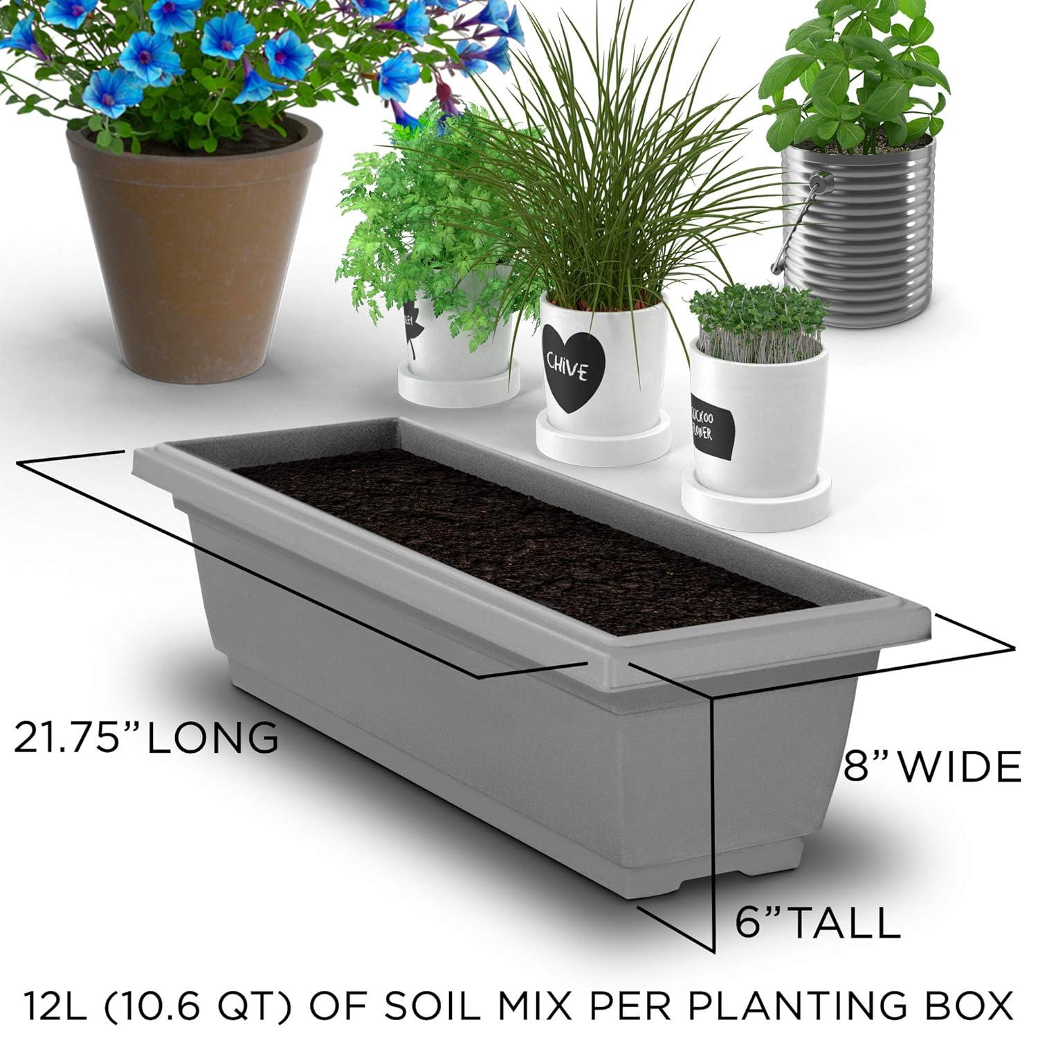 Outland Living 4Ft Vertical Raised Garden Bed - 5 Tier Food Safe Planter Box for Outdoor and Indoor Gardening Perfect to Grow Your Herb Vegetables Flowers on Your Patio Balcony Greenhouse Garden