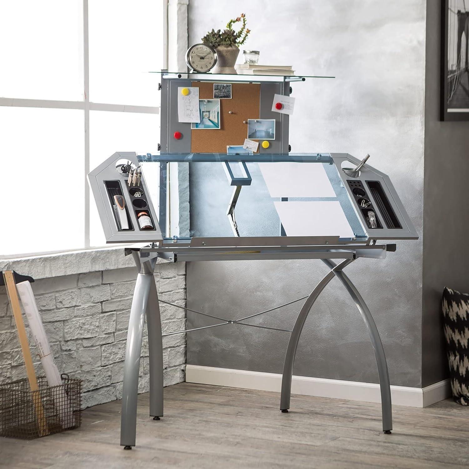 Inbox Zero Courson 50'' x 22'' Craft Table