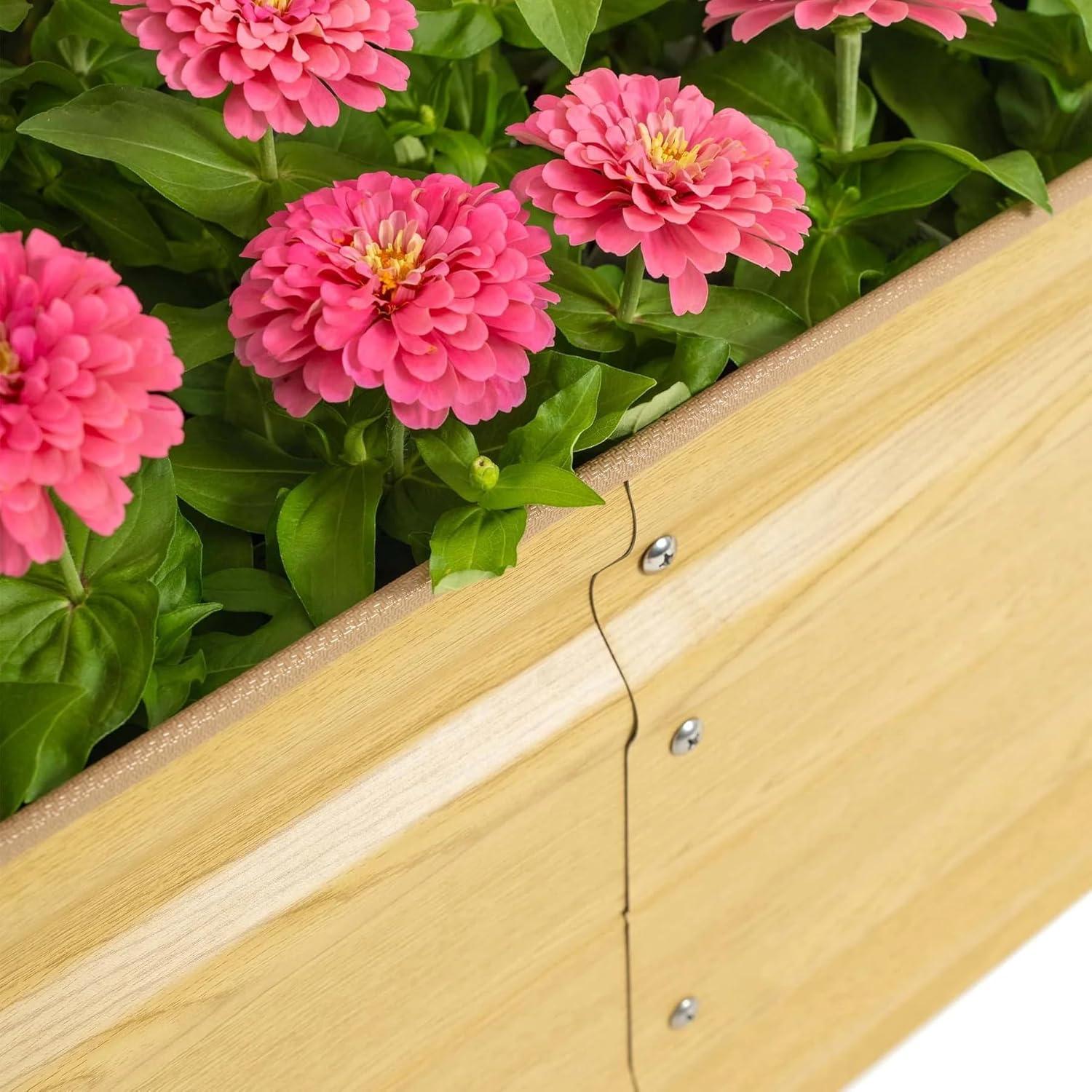 Novel 17" Tall 10 In 1 Modular Metal Outdoor Raised Garden Bed