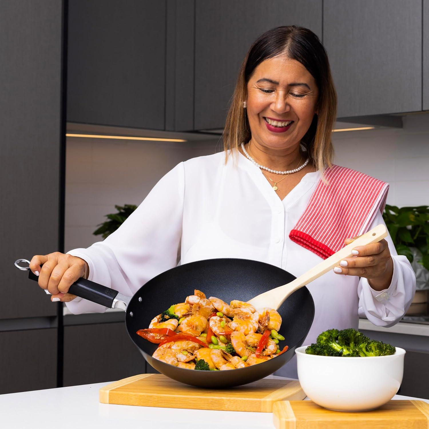 JOYCE CHEN JOYCE CHEN Enameled Cast Iron Non-Stick 12'' Frying Pan