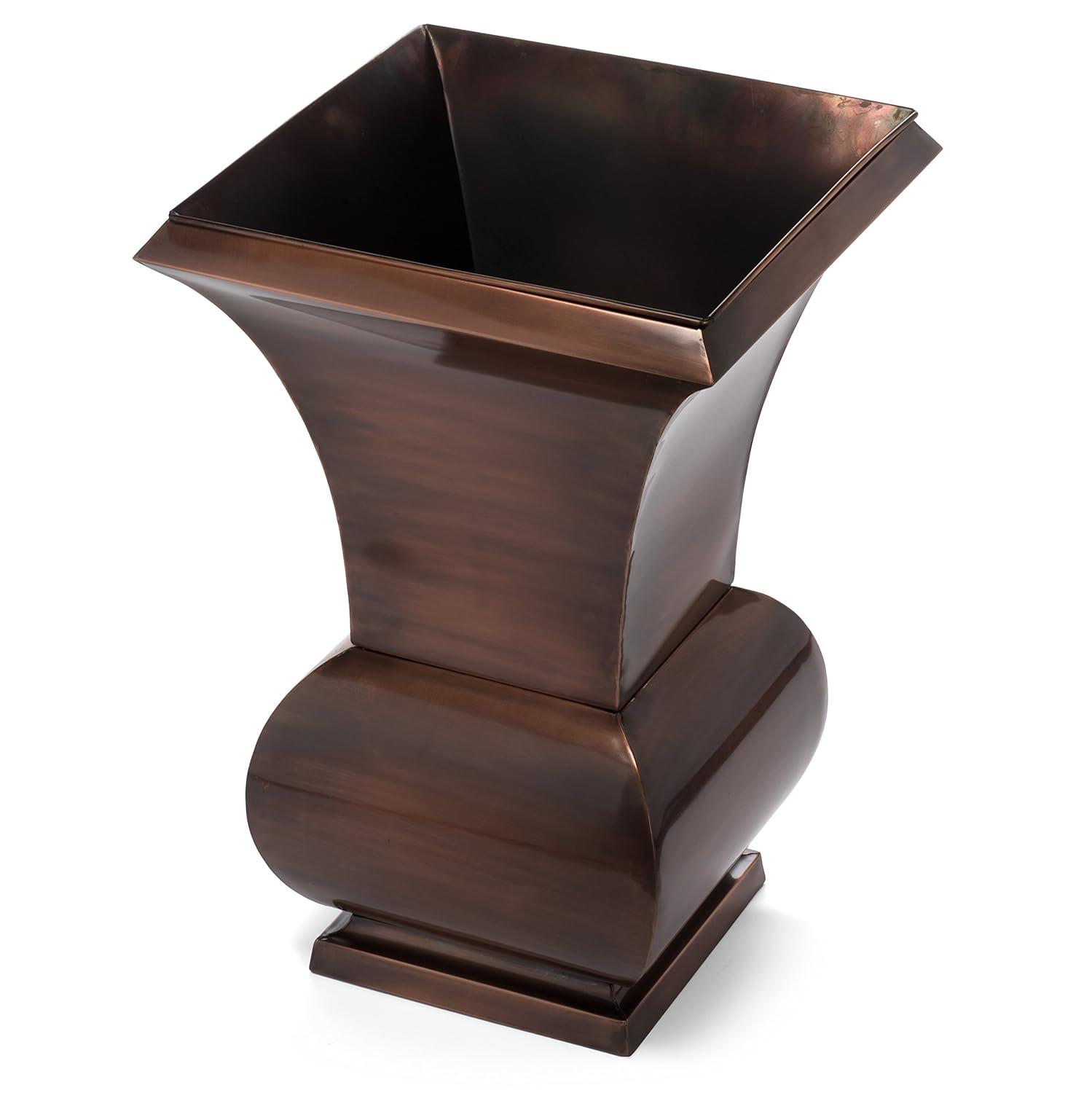 H Potter Tall Planter Large Outdoor Copper Decorative Planters Indoor Flower Garden Urn