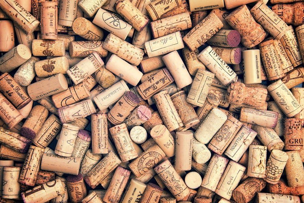 Premium Recycled Corks, Natural Wine Corks From Around the World 100 Count