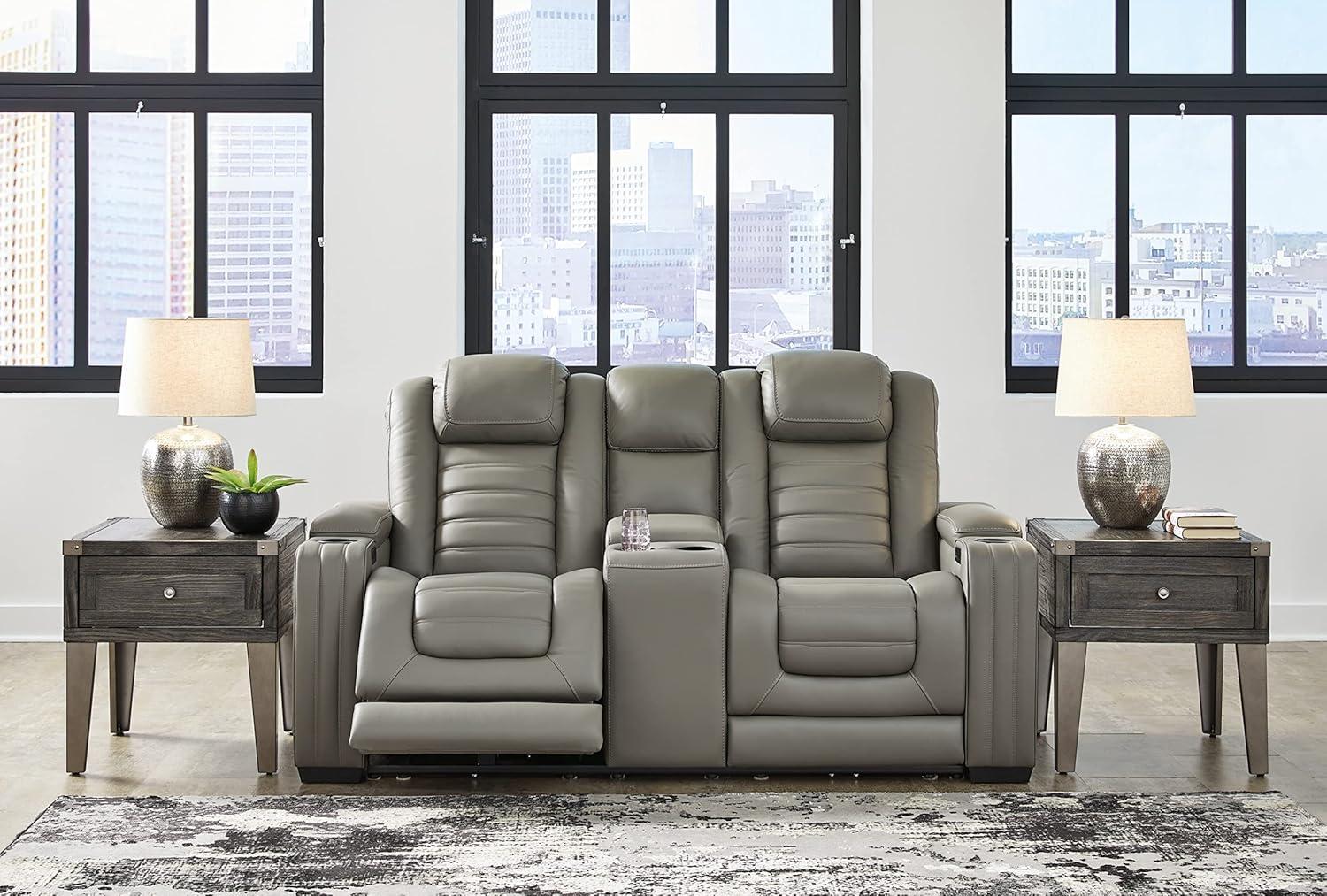 Jeremiah 75.5'' Upholstered Power Reclining Loveseat